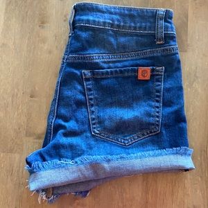 Dark wash born primitive Jean Shotts